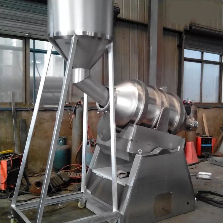 Automatic Two-Dimensional Dry Powder Mixer 304 Stainless Steel Can Be Customized for Food, Medicine, Laboratory