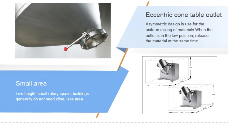 HD-1000 Pharmaceutical Three-Dimensional Mixer Machine