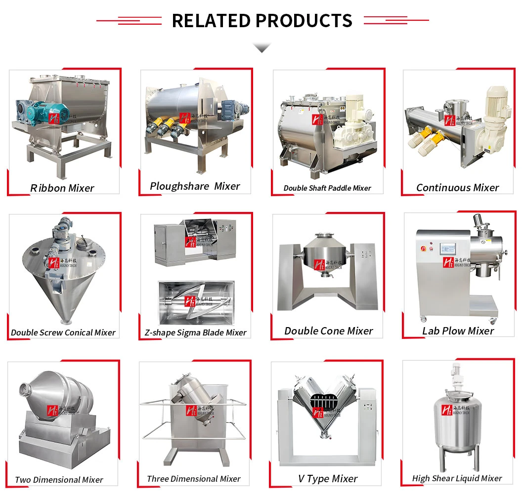 50-30000L Industrial Horizontal Ribbon Mixer for Instant Green Tea Mixing