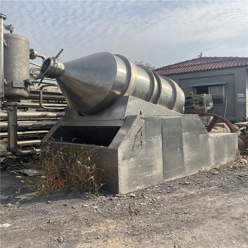 Used Stainless Steel Horizontal Rotary Mixing Two-Dimensional Mixer